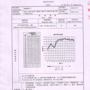 鋼制隔聲門檢測報告